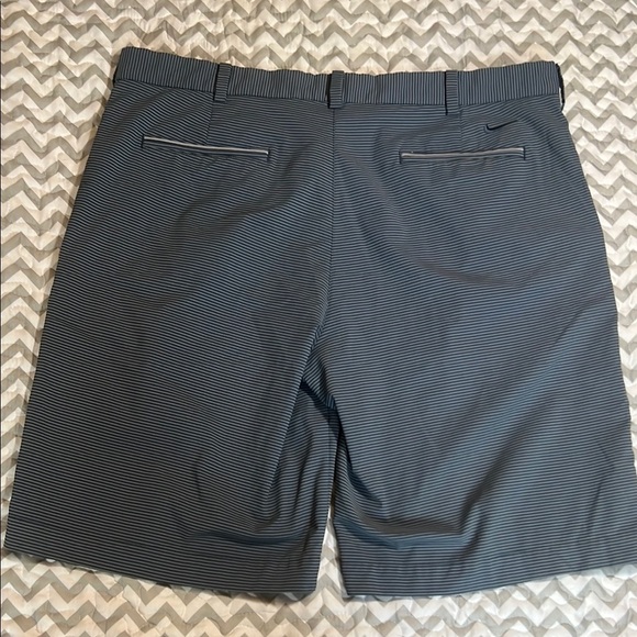 Nike Golf Tour Performane Dri-Fit Blue Grey Striped Men's Shorts sz 38 - Picture 9 of 10